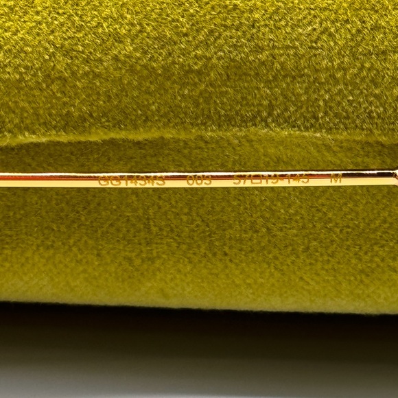 NEW GUCCI GG1434S 003 SQUARE GOLD GREEN WOMEN SUNGLASSES GUCCI - Picture 9 of 12